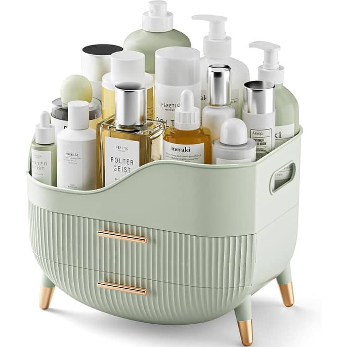 Makeup Organizer with Drawers - 7.3"D x 9.9"W x 7.9"H