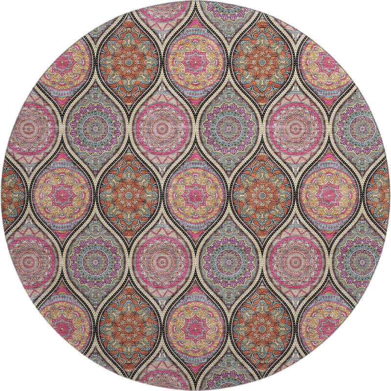 Premium Washable Super Soft Boho Mosaic Mayfield Rug