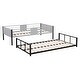 preview thumbnail 8 of 7, Twin over Twin Bunk Bed with Vent Board and Safety Guardrail and Trundle