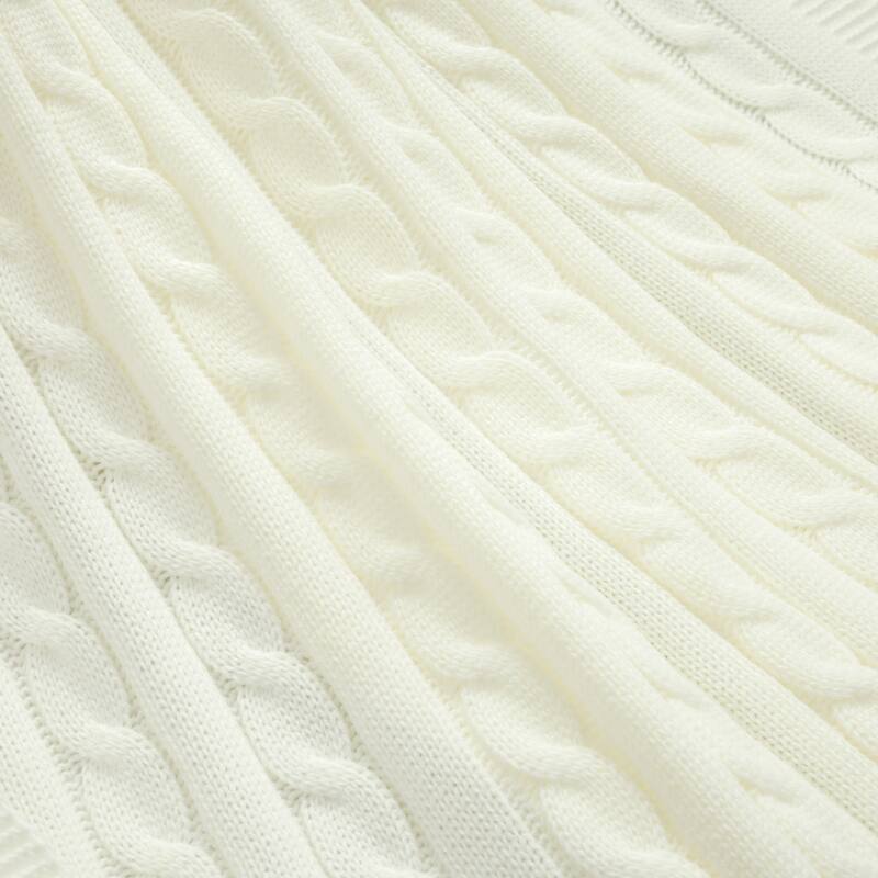 Lush Decor Cable Soft Knitted Oversized Blanket/Coverlet
