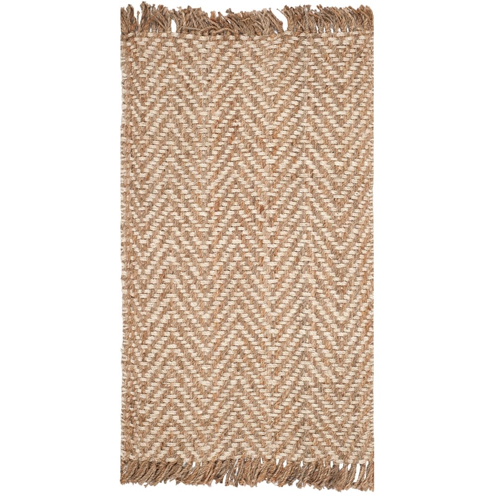SAFAVIEH Handmade Natural Fiber Atlandida Casual Chevron Jute Rug