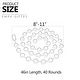 preview thumbnail 2 of 12, 46 Inch L Multi-Purpose Silicone Pie Weights Chain and Trivet