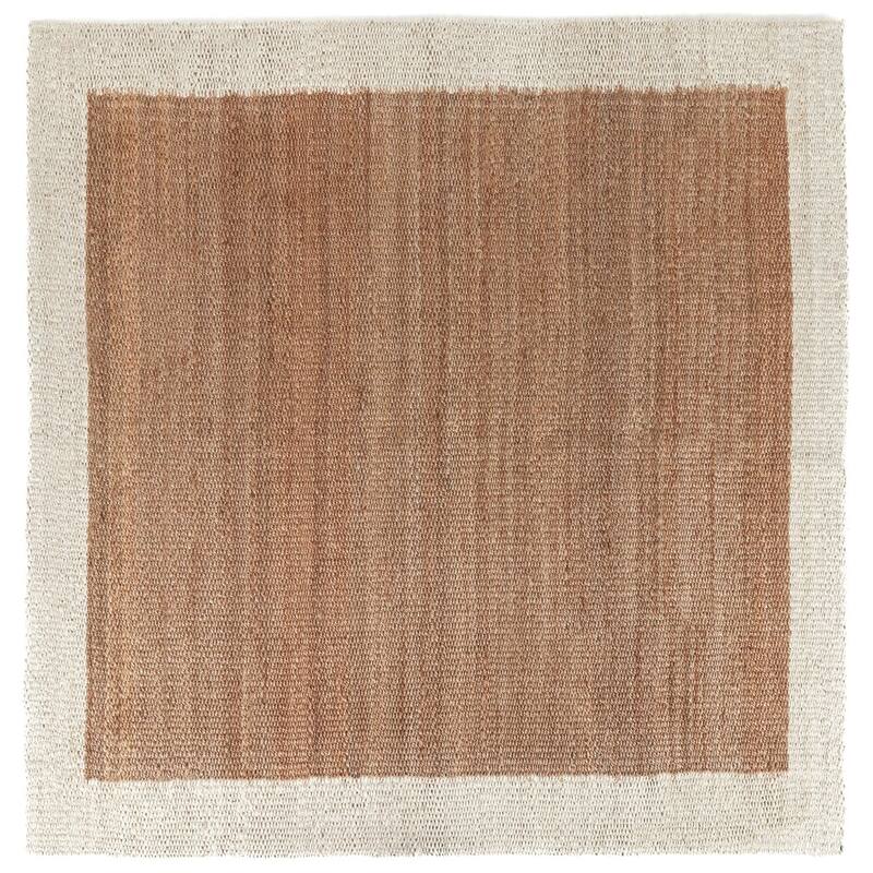 Frame Natural Jute Area Rug by Kosas Home - 8x8