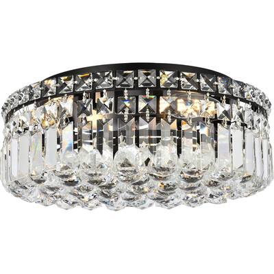 Maxime 16 inch black flush mount - One Size