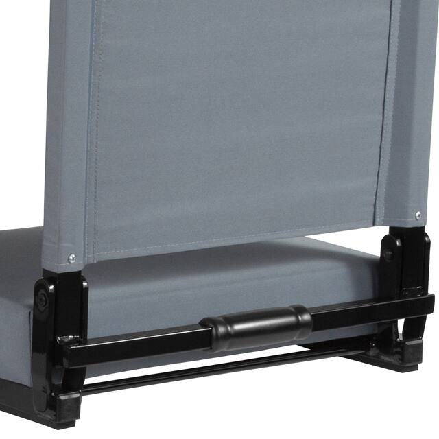 2 Pack 500 lb. Rated Lightweight Stadium Chair-Handle-Padded Seat
