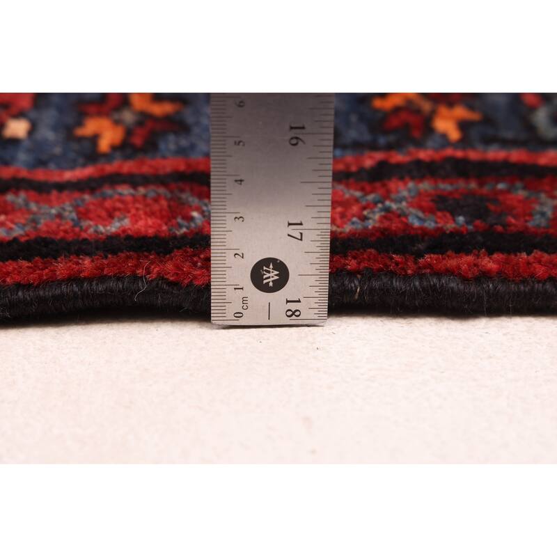 ECARPETGALLERY Hand-knotted Anadol Dark Navy Wool Rug - 3'8 x 10'10