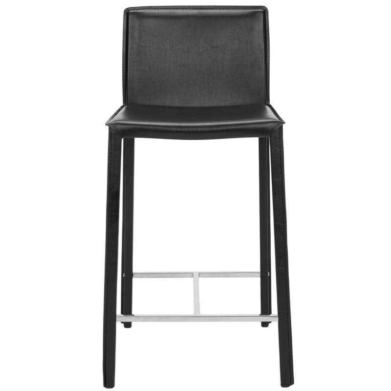 SAFAVIEH Jeraldine Mid-Century 26-inch Ave White Counter Stool (Set of 2) - 18.3" x 19.7" x 35.4" - 18Wx20Dx35H