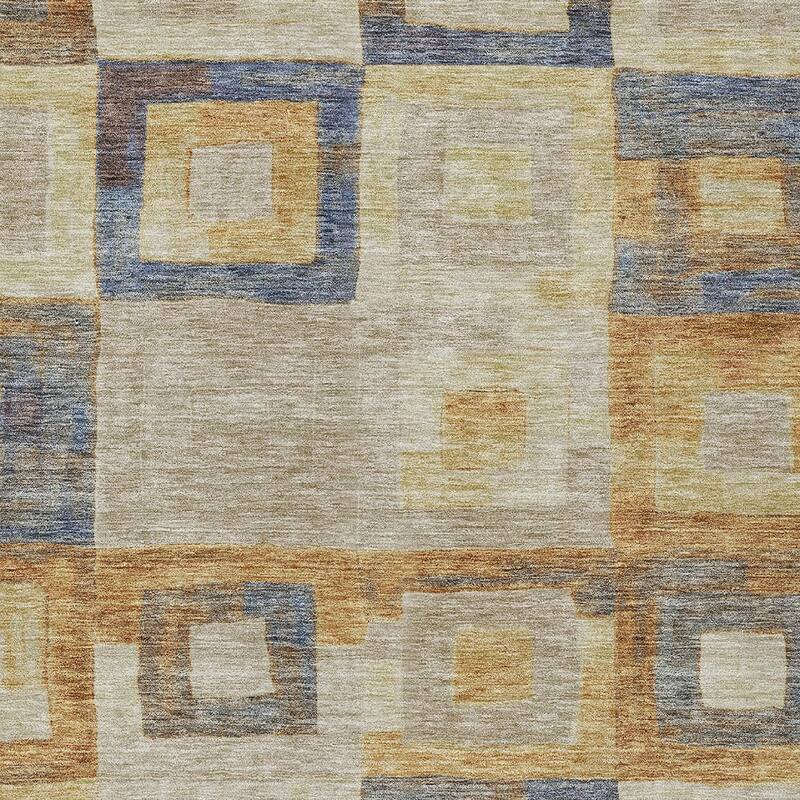 HomeRoots Geometric Transitional Rectangle Outdoor Rug