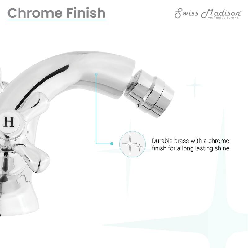 Swiss Madison SM-DF82 Voltaire 1.2 GPM Single Hole Bidet Faucet with 2