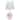 Lambs & Ivy Signature Botanical Baby Pink Floral Nursery Lamp with Shade & Bulb