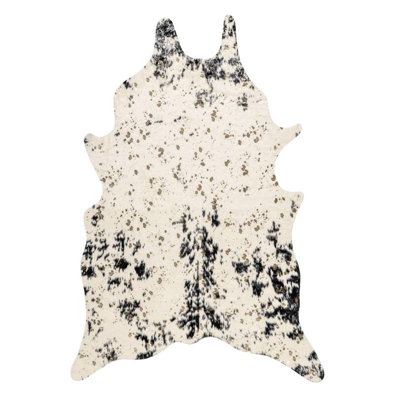 Nuloom Iraida Contemporary Faux Cowhide Area Rug