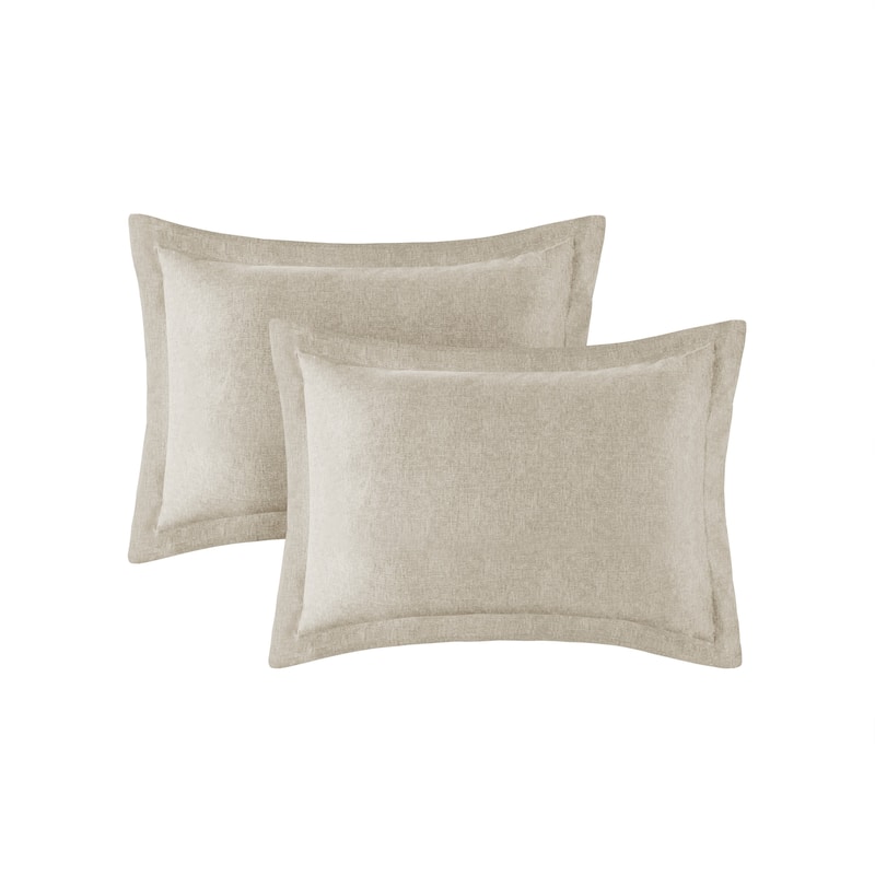 Chelsea Square Reese Chambray Print Microfiber Comforter Set with Bed Sheets