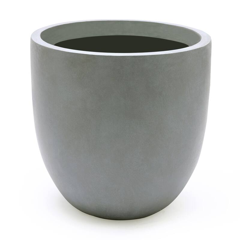 Tapered Round MgO Planter, Indoor and Outdoor