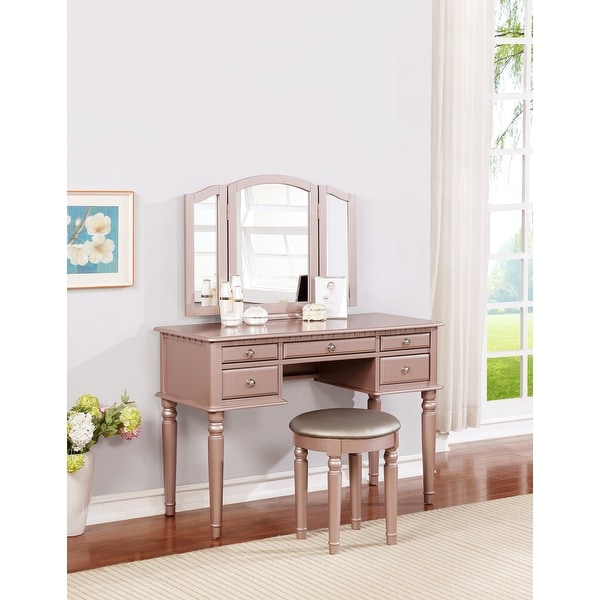 Foldable deals vanity table