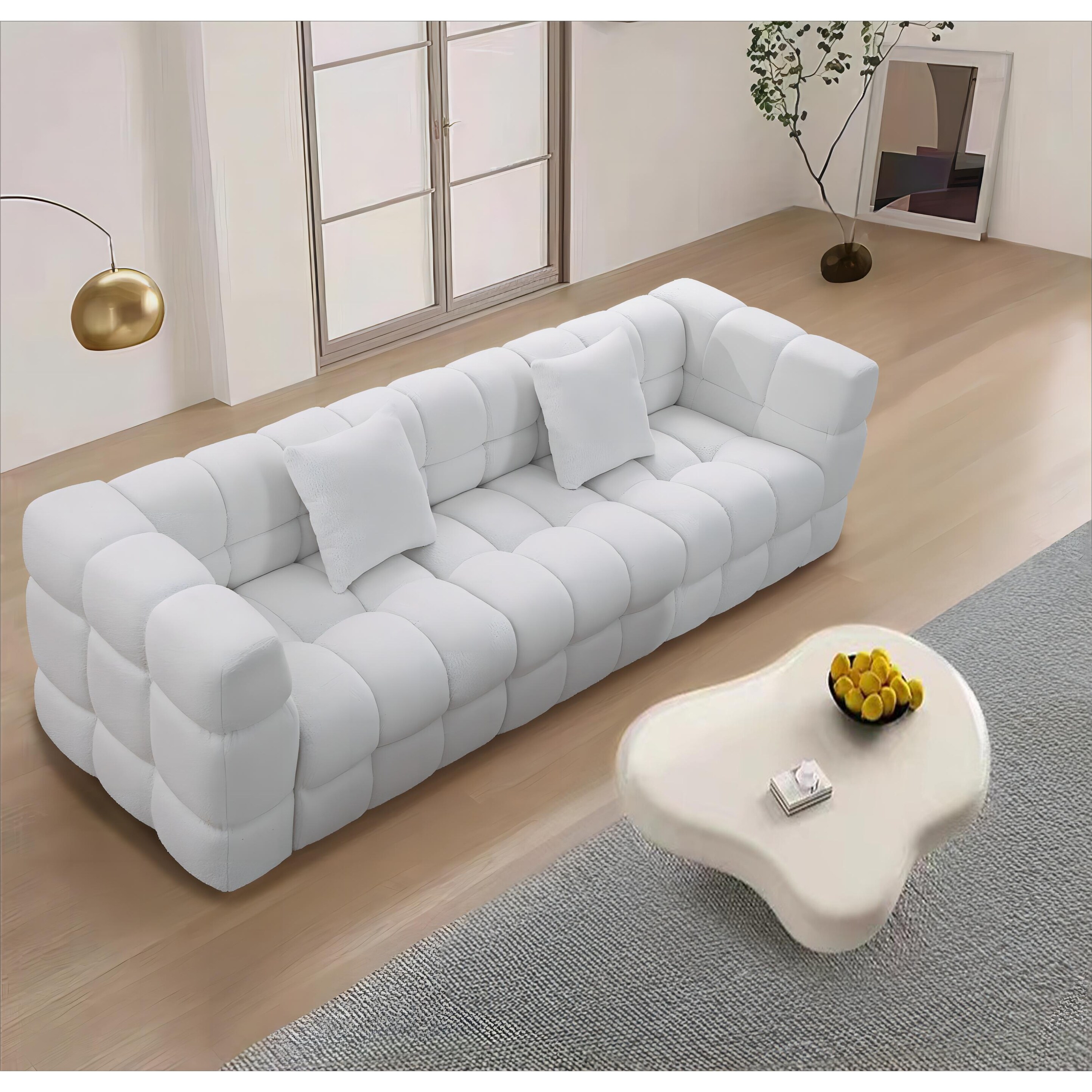 Large sales plush couch