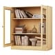 preview thumbnail 83 of 166, 100% Solid Wood 3-shelf Bookcase with Optional Doors by Palace Imports