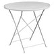 preview thumbnail 17 of 23, 30-in. Round Steel Folding Patio Table Set w/ 4 Chairs