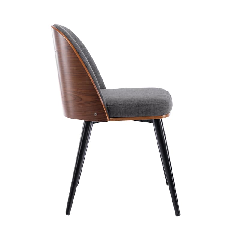 Porthos Home Azel Fabric Mid-Century Dining Chairs, Set of 2