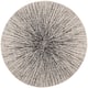 SAFAVIEH Evoke Juli Abstract Boho Burst Rug - 4' x 4' Round - Black/Ivory