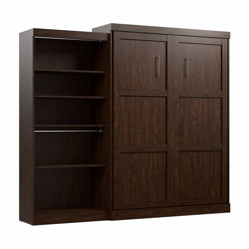 Pur Queen Murphy Bed with Closet Organizer (101W) by Bestar