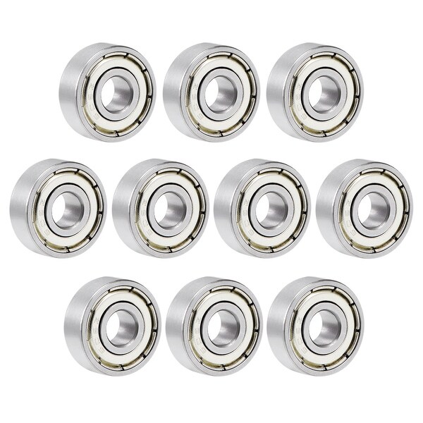 606ZZ Deep Groove Ball Bearing 6mmx17mmx6mm Double Sealed Chrome Bearings 10pcs - 10 Pack - 606ZZ (6*17*6)