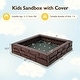 preview thumbnail 7 of 30, Outdoor Kids Sandbox with Cover and Bottom Liner for Backyard Play