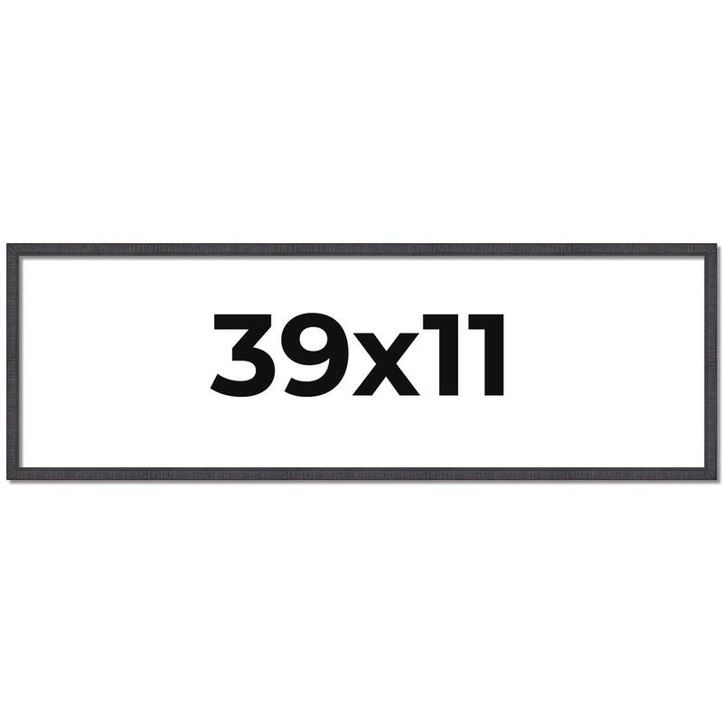 39x11 Frame Brown Picture Frame - Complete Modern Photo Frame Includes
