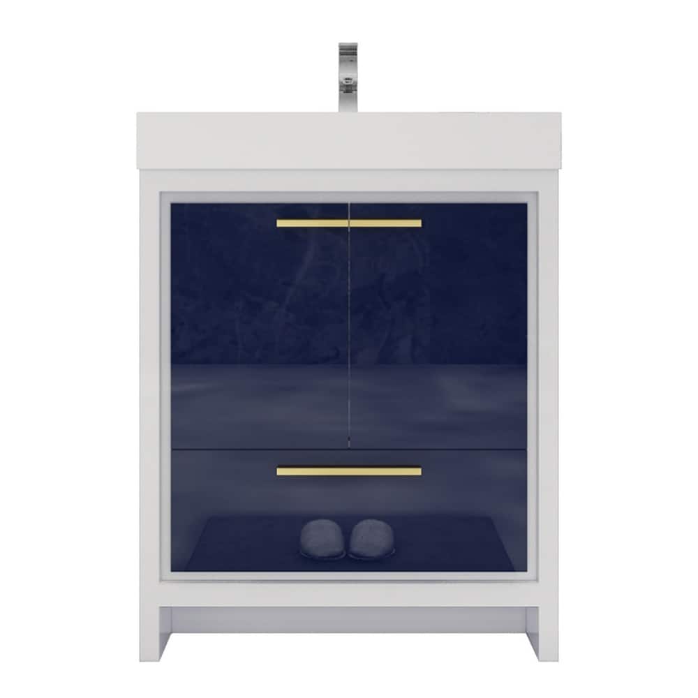 Dove 30'' Freestanding Vanity with Reinforced Acrylic Sink