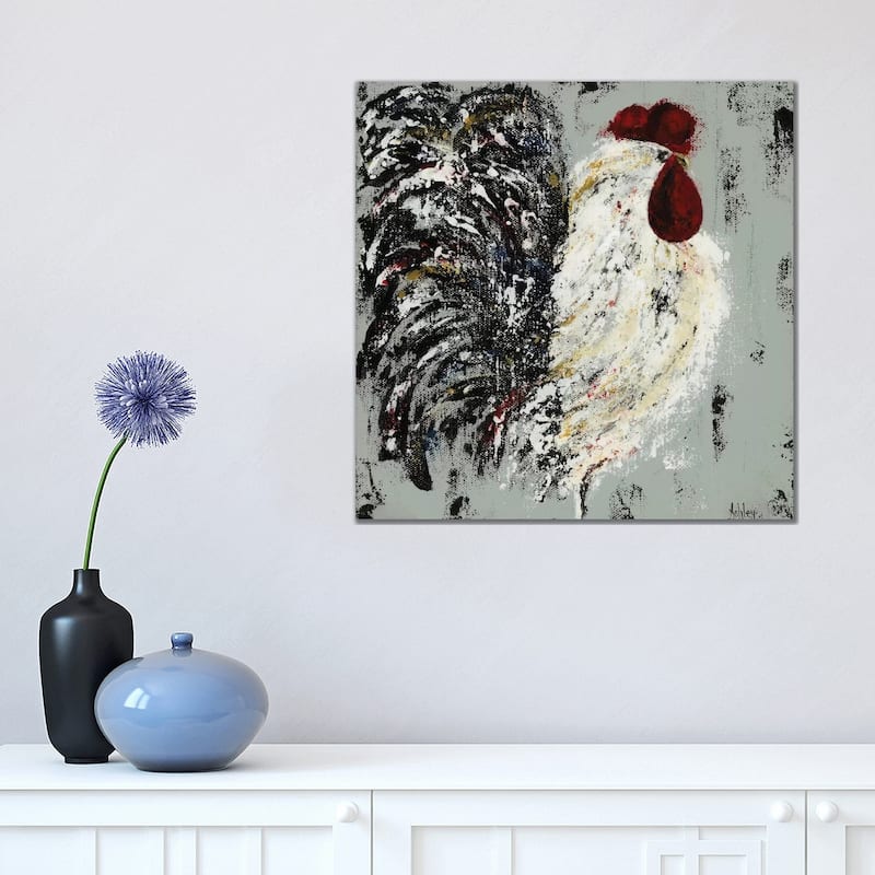 iCanvas "Rooster" by Ashley Bradley Canvas Print - 18x18x1.5