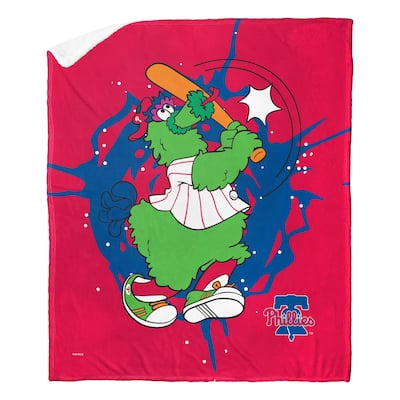 MLB Mascots Philadelphia Phillies Silk Touch Sherpa Throw