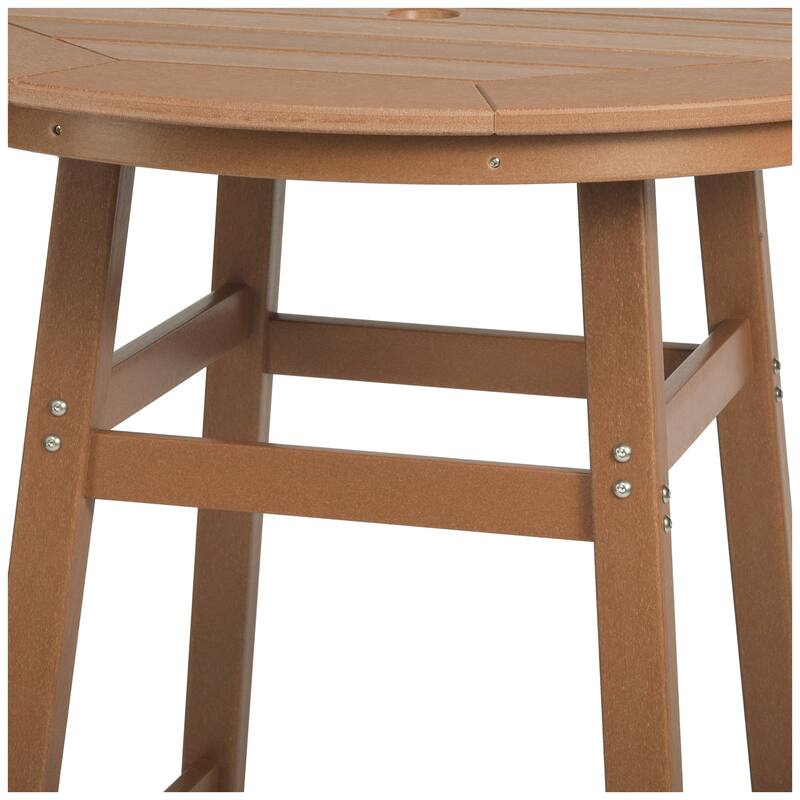 Polytrends Laguna Hdpe All Weather Outdoor Patio 35" Round Bar Table