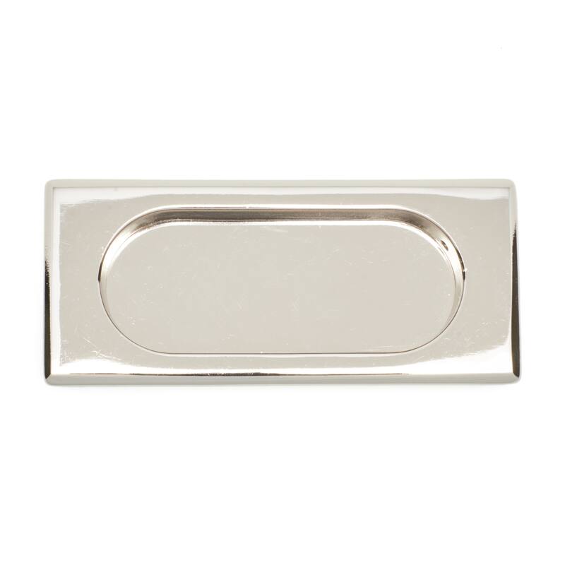 RK International 4 Inch Long Flush Cabinet Pull - Polished Nickel