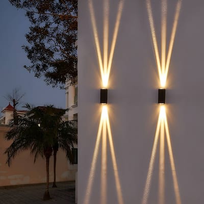 Modern LED Outdoor Beam Wall Sconce Porch Light