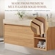 preview thumbnail 66 of 73, 48" Modern Floating Single Bathroom Vanities with Sink, Brown or Natural wood, 2 Drawers