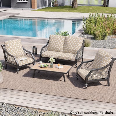 21 W x 22 D in. Deep Seat Outdoor Cushion Set by Crestlive Products