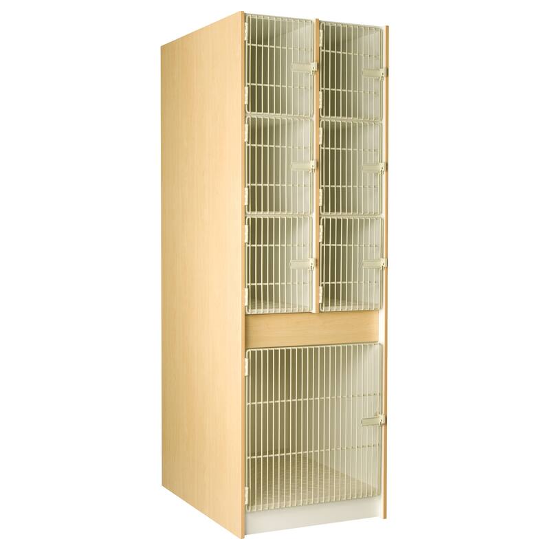 Band Instrument Storage Cabinet - 6 Compartment - 27"W x 84"H x 40"D - Homestock
