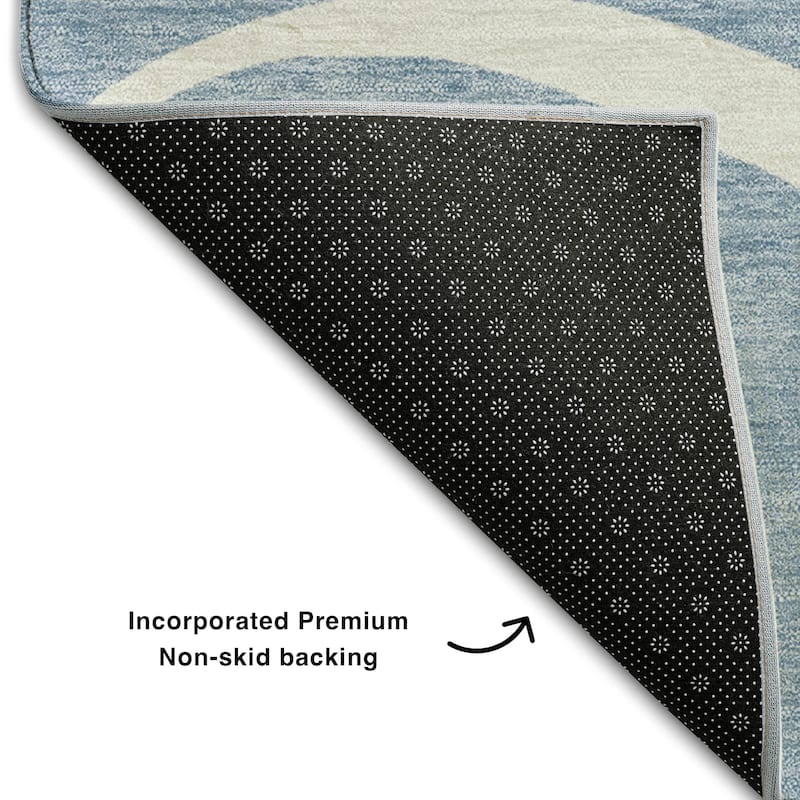 Premium Washable Super Soft Abstract Dash Mayfield Rug