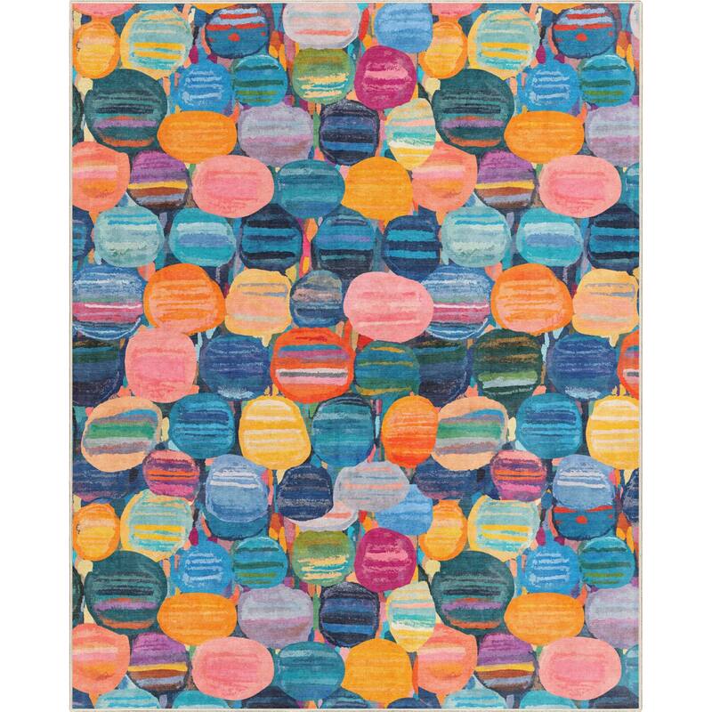 Well Woven Apollo Abstract Nuances Pebble Watercolor Multi Area Rug