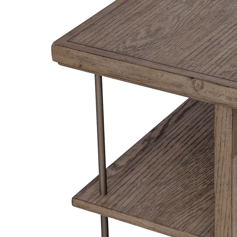 City Scape Burnished Beige End Table