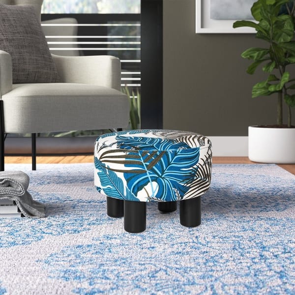 Round Contemporary Footstool