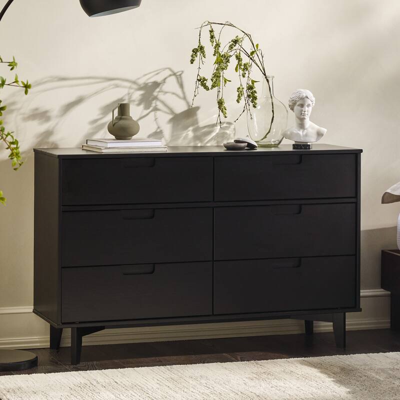 Middlebrook Gammelstaden Mid-Century Solid Wood 6-Drawer Dresser