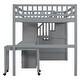 preview thumbnail 30 of 58, Full Size Multifunctional Loft Bed with Wardrobe With Shelves,A Side Desk With 2 Drawers,A Movable Table