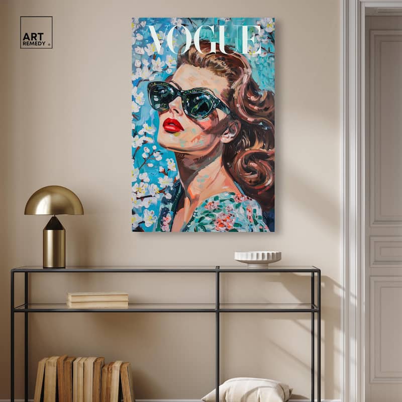 Autumn Blossom Icon Canvas by Art Remedy, Gallery Wrapped