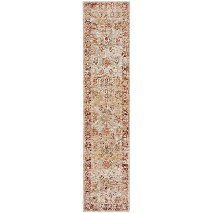 Nourison Petra Traditional Persian Medallion Border Area Rug