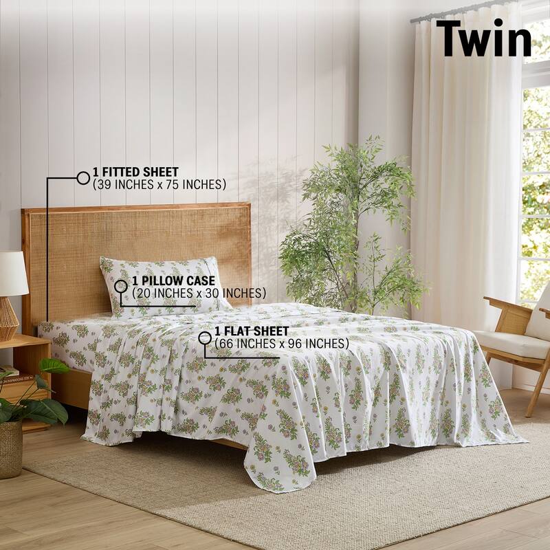 HLC.ME Floral Printed Ultra Soft Bed Sheets Set