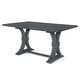 preview thumbnail 24 of 33, Christopher Knight Home - Rustic Extendable Dining Table with Rubberwood X-Frame Base and Extension Leaf