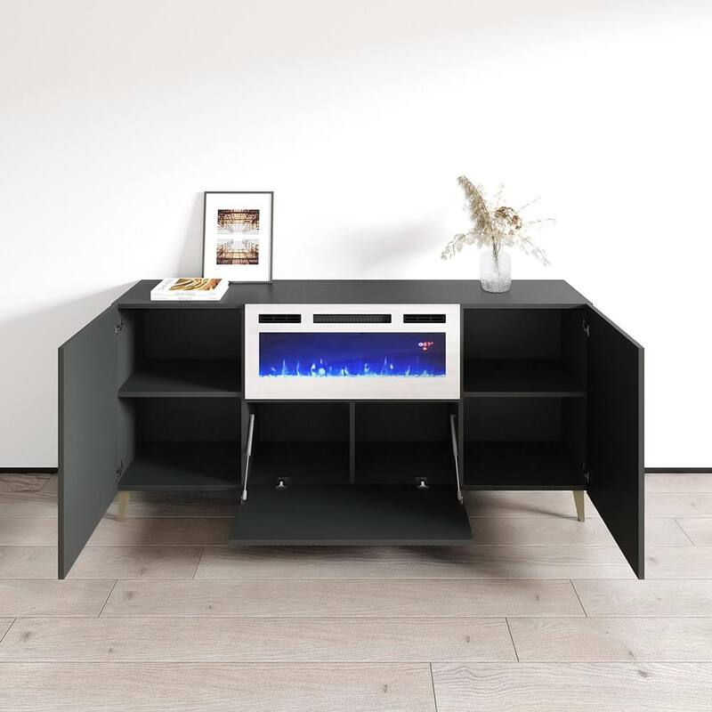 Pafos WH-EF Electric Fireplace 71" Sideboard