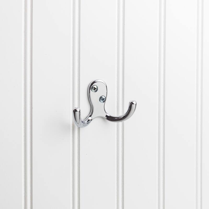 Elements Hooks Double Robe Hook - Polished Chrome
