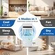 preview thumbnail 7 of 9, 4-in-1 8000 BTU Portable Air Conditioner with Fan and Dehumidifier - 11.5" x 11" x 27.5"(L x W x H)