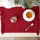 preview thumbnail 11 of 10, DII Variegated Redwood Fringe Placemat Set/6